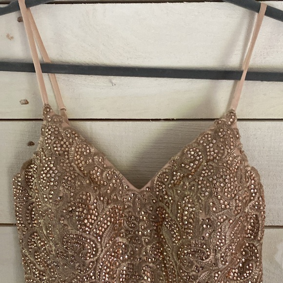 Prom gown. Size 6 very long. Minor water spot that could be spot cleaned. - Picture 3 of 6